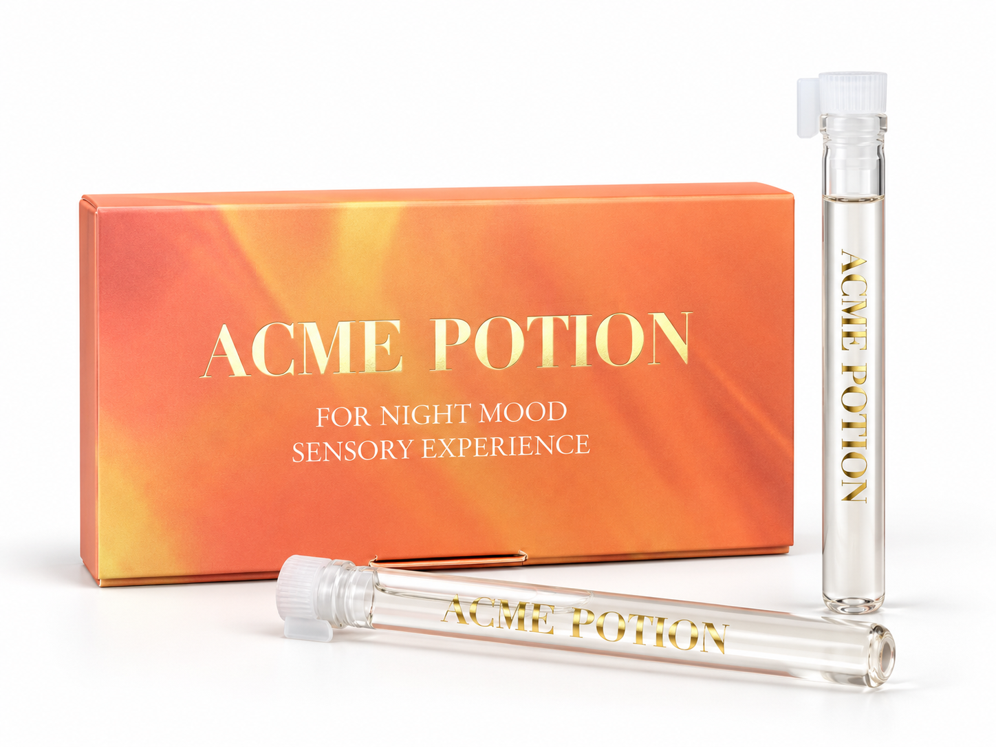 ACME POTION 2本入りのパッケージとボトル